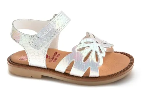 Pablosky Mary 071100, Sandalia Bebé-Niñas, Blanco, 20 EU