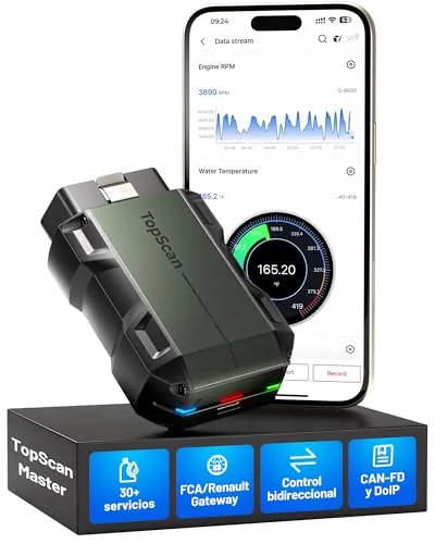 TOPDON TopScan Master Obd2 Diagnosis, Diagnosis Coche Multimarca Escáner