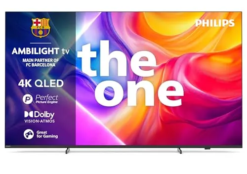 Philips Ambilight 'The One' 75PUS9010 4K Smart TV - Pantalla de 75 Pulgadas con P5 Picture Engine Ultra HD, Titan OS, Dolby Vision y Sonido Dolby Atmos