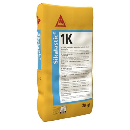 SIKA - Mortero reforzado impermeabilizante - Sikalastic 1K - Gris - 18kg