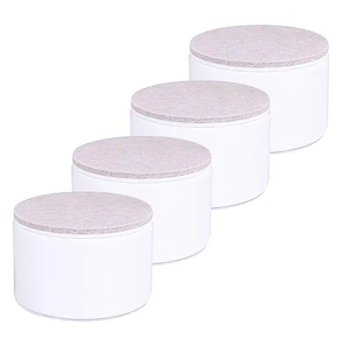 Ezprotekt - Elevador de Muebles de Acero al Carbono de 1,96 Pulgadas, elevadores de Cama de Acero al Carbono de 3,15 Pulgadas, elevadores de Muebles para Muebles, Altura 1,96 Pulgadas, Redonda, Color