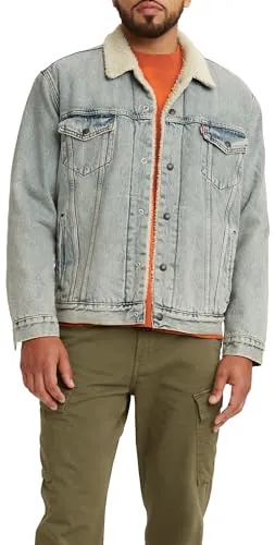 Levi's Type 3 Sherpa Trucker Chaqueta, Stonebridge, XL Hombre
