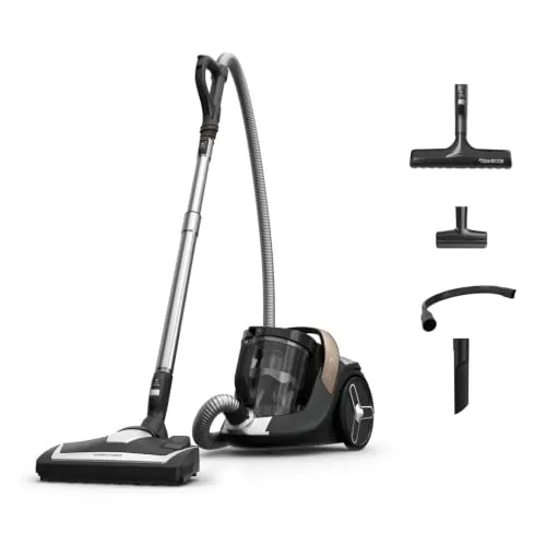 Rowenta Silence Force Cyclonic 8, Aspiradora, Motor de 900W, Muy Silenciosa | Capacidad XXL de 2,5L, Amplia cobertura de limpieza de 9m, Filtración HEPA de 99,98%, Accesorios para casa y coche, RO7C44
