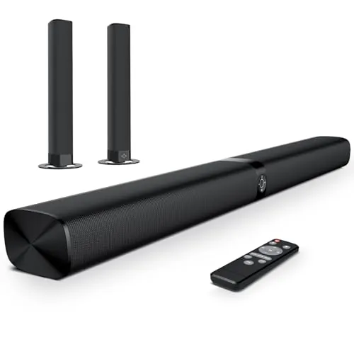 GarageRock Barra de Sonido para televisores, Barra de Sonido Divisible 2 en 1 con Ajuste automático del Volumen