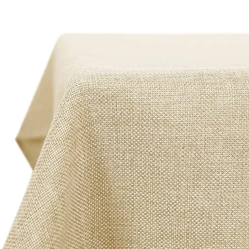 Deconovo Mantel de Mesa Rectangular Antimanchas Impermeable, 150x300 cm