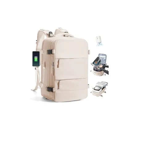 SZLX Mochila al Vacio con Bomba Equipaje de Mano 40x30x20 Ryanair Vueling Wizzair Easyjet Mochila Viaje Cabina Avion 40x20x25 Ryanair Mujer Mochila de transporte Impermeable para Computadora Portátil