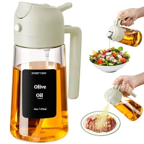 SWEET VIEW 470ml 2 en 1 Dispensador de Aceite y Pulverizador de Aceite