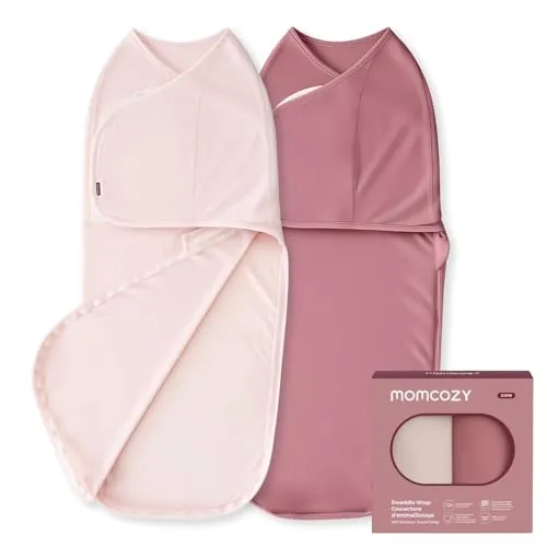 momcozy Saco para bebé de 0 a 3 Meses, Cierre silencioso, para Padres recién Nacidos, Reduce el Reflejo de Miedo, indispensable para recién Nacidos de 0 a 3 Meses, Paquete de 2