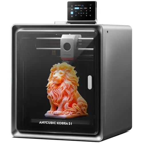 ANYCUBIC Kobra S1 Impresora 3D Multicolor Alta Velocidad 600mm/s