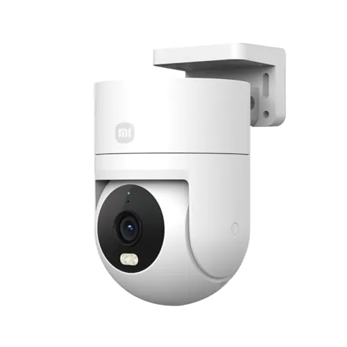 XIAOMI Outdoor Camera CW300 – Cámara Exterior con resolución 2560p, IP66, Detección Personas por IA, Visión Nocturna, 360grados, Blanco (Versión ES)