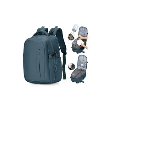 SZLX Mochila De Vacío Equipaje De Mano Mujeres, Mochila Airbag Con Sistema De Vacío Para Viajes, Ryanair Mochila De Viaje Tamaño Cabina Con Bomba Impermeable Maleta De Vacío Para Hombres
