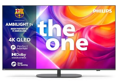 PHILIPS Ambilight 'The One' 65PUS9010 4K Smart TV - Pantalla de 65 Pulgadas con P5 Picture Engine Ultra HD, Titan OS, Dolby Vision y Sonido Dolby Atmos