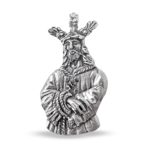 Inmaculada Romero IR Jesús Cautivo de Málaga Colgante en Plata de Ley 925m con 30mm. detalles tallados