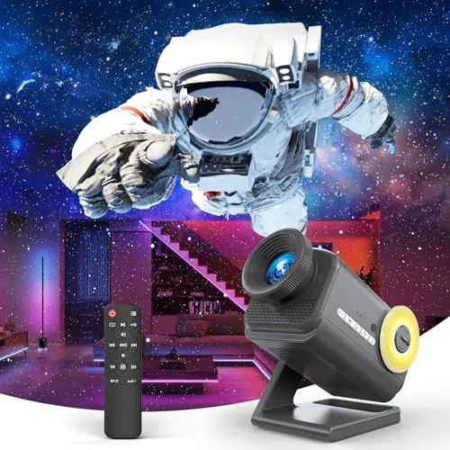 anysun Proyector Estrellas Galaxia 3D, 60 Temas Dinámicos Altavoz Bluetooth