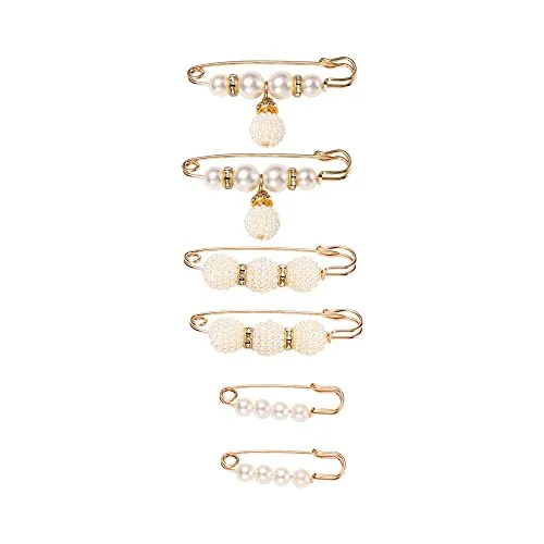 Alfiler de cintura para vestido, chal, joyería, regalo, perla, ajuste de la cintura, alfileres de solapa, hebilla fija en la cintura, #10, Metal, Sin piedra preciosa