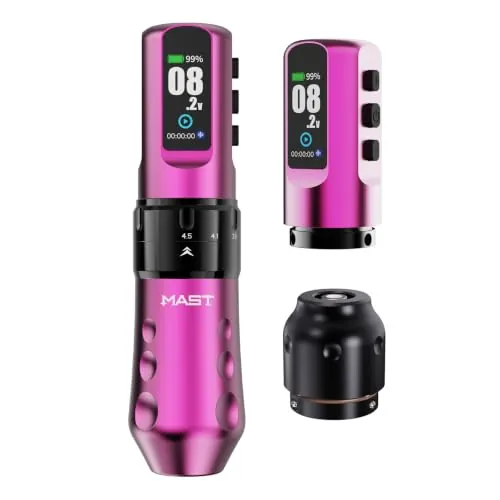 Mast Tattoo Flip4 Pro Máquina De Tatuar Inalámbrica, 7 Carreras 2,5-4,5 mm