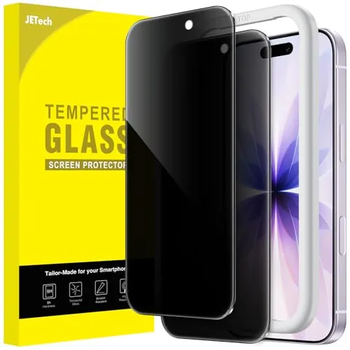JETech Protector Pantalla Privacidad para iPhone 17, 2 Unidades