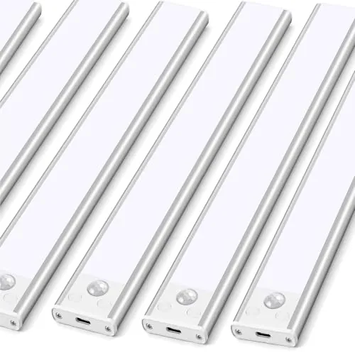 Luz LED Sensor Movimiento Cocina - Armario Luces Pilas Adhesiva Recargable