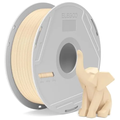 ELEGOO Filamento PLA Basic con Bobina Reutilizable 1.75 1KG Beige
