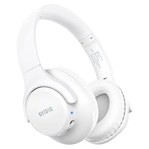 KVIDIO Cascos Inalámbricos Bluetooth Diadema 65h Batería Sonido HiFi