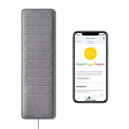 Análisis clínicamente confirmado del sueño de Withings con reconocimiento de apnea y análisis de la fase del sueño