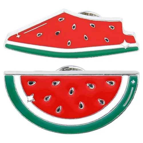 VANZACK 2 Piezas Broche De Sandía Pin De Esmalte Para Ropa Y SuéTer Accesorios De Moda Para Mujer Regalos Para Profesores Y Amigas