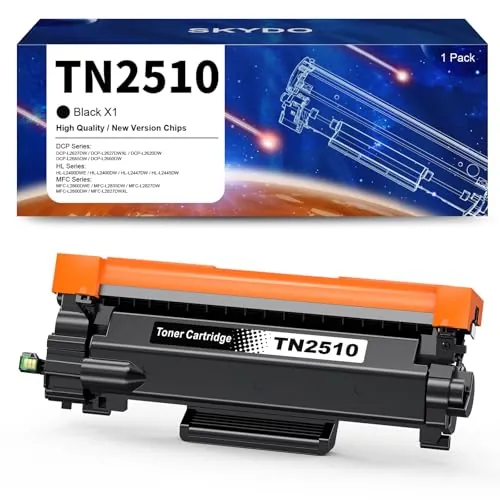 Skydo Toner TN2510 Compatible con Toner Brother TN2510 TN2510XL HL-L2400DW | para Brother HL-L2400DW HL-L2445DW DCP-L2660DW DCP-L2620DW DCP-L2665DW MFC-L2800DW MFC-L2860DW MFC-L2827DWXL MFCL2835DW