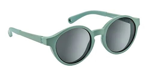 BÉABA Gafas de sol para niños de 2 a 4 años, Protección 100% UV - CAT 3, Protección lateral, Comodidad óptima, Patillas ajustables en 360°, Tropical green