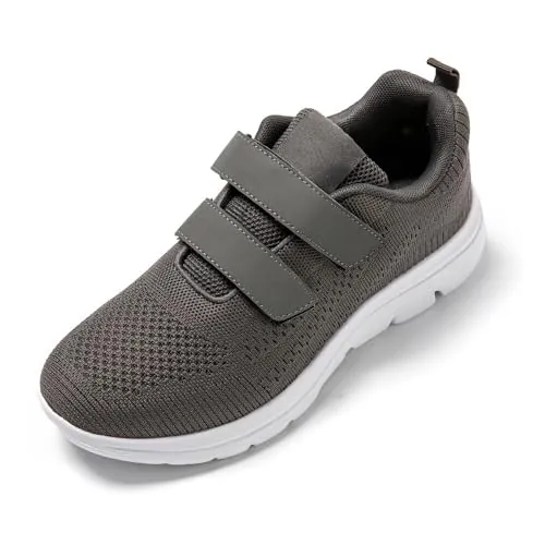 JOMIX Zapatillas Hombre Malla sin Cordones de Verano Zapatillas Depotivas Sneakers Ligeras Transpirables Running Gimnasio Correr, Gris, 41 EU