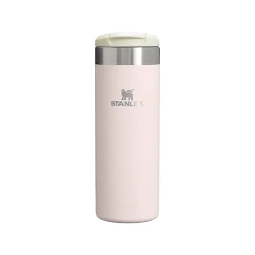 Stanley Aerolight Transit Termo Cafe para Llevar 0.47L - Mantiene el Calor Durante 6 Horas - Compatible con Soporte para Coche - Taza Café Antifugas - Apta Para Lavavajillas - Rose Quartz