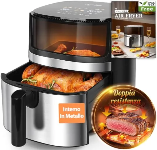 Taylor Swoden Freidora de Aire Doble Resistencia 8L 2000W, Air Master