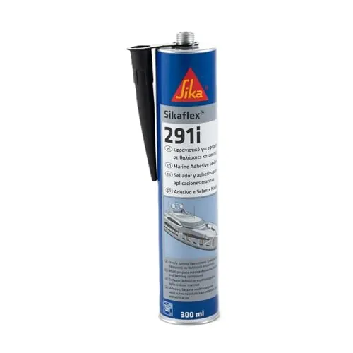 SIKA - Sellador multiusos aplicaciones marinas - Sikaflex 291i - Negro - Multi-material - Largo tiempo abierto - Interior y exterior - 300ml