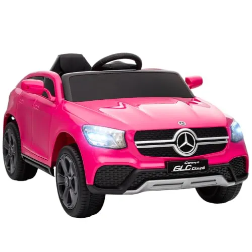 AIYAPLAY Coche Eléctrico para Niños Mercedes-Benz GLC 12V 3-6 Años Rosa
