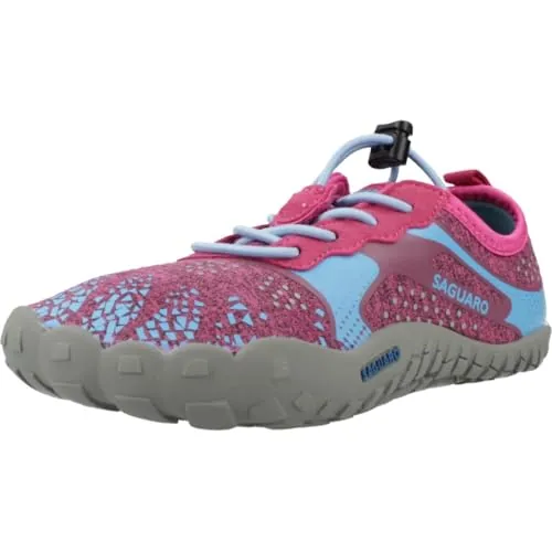 SAGUARO Zapatillas Barefoot Niña Niños Zapatillas Minimalista Antideslizante Barefoot Calzado Minimalista Zapatillas de Trail Running para Zero Drop Soles Rojo,Gr.31