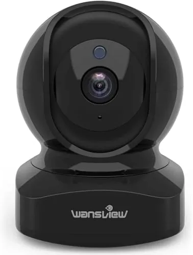 wansview 2K Cámara Vigilancia WiFi Interior 360° Auto Seguimiento, 1 Pack | Camaras Vigilancia Domicilio WiFi para Mascotas/Perros, Alerta de Humana, Sirena, Grabación Continua, Audio Bidireccional