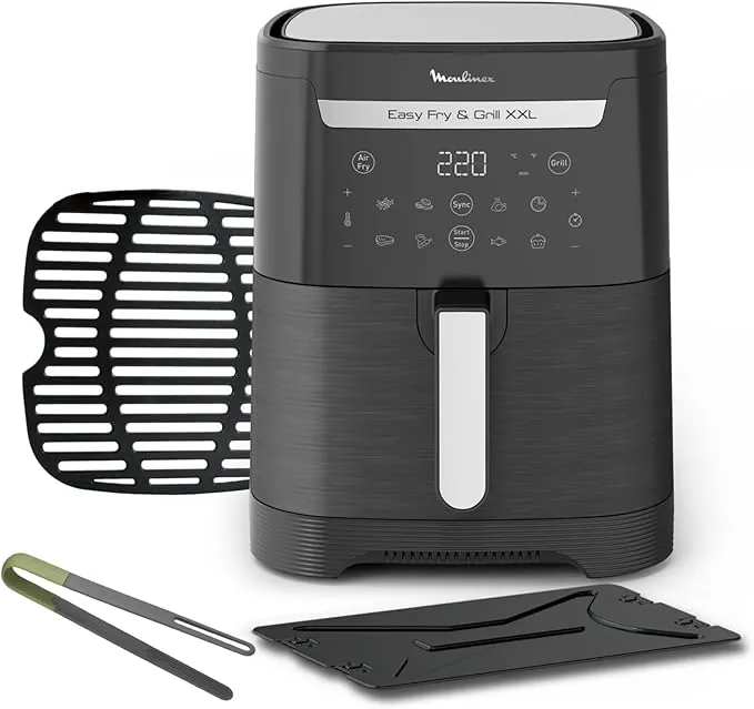 Moulinex Easy Fry & Grill XXL, Freidora de aire, Capacidad 6,5 L, 8 Programas Automáticos EZ801810ES