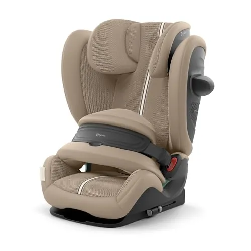CYBEX Gold Silla de coche infantil Pallas G3 i-Size Plus, 76-150 cm, desde aprox. 15 meses hasta aprox. 12 años (aprox. 9 a 50 kg), color Almond Beige