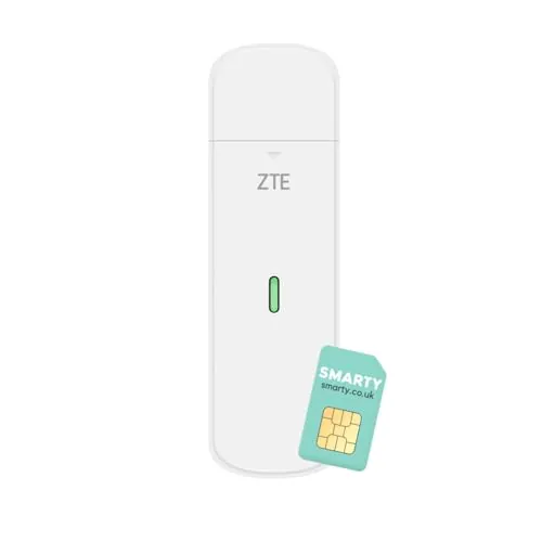 ZTE Dongle USB MF833, CAT4/4G, Desbloqueado de bajo Costo, para Viajes, Wi-Fi de Negocios, Streaming, Juegos, navegación, Compatible con configuración de múltiples Bandas, 2 años de