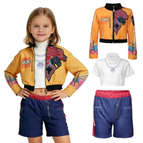 Zinueen Disfraz Cosplay Anime Niña, Halloween Carnaval y Fiestas Temáticas (A, 110CM)