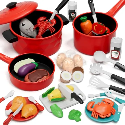 Lehoo Castle Juguetes de Cocina Infantil Accesorios para Niñas Niños
