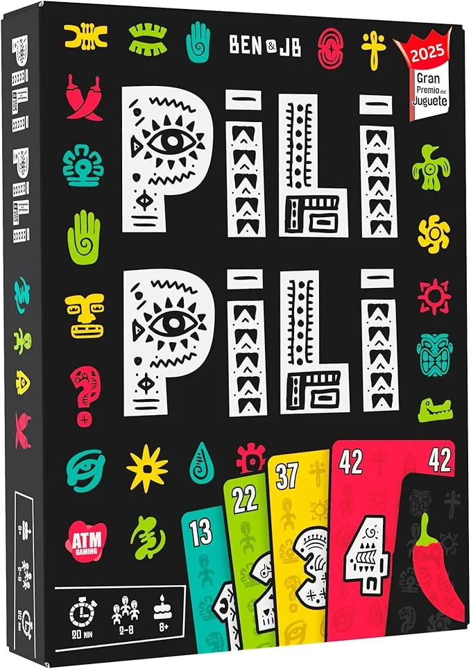 PILI PILI – Juego de Mesa Rápido y Estratégico | para Familia y Amigos – 2 a 8 Jugadores – Ganador del Gran Premio del Juguete 2025 - Regalo Original
