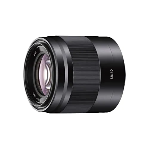 Sony SEL50F18B, Objetivo distancia focal fija APS-C, 50 mm F1.8, compacto y luminoso, montura E, Ideal para principiantes y retratos (compatible con ZV-E10, A6400, A6700)