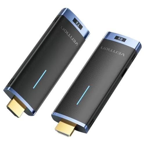 VENTION Transmisor y Receptor HDMI Inalámbrico, Kit 1080P@60Hz Plug & Play, 165FT/50M de Alcance con Tecnología 5G para Transmitir Vídeo Desde Portátil/PC a Monitor/Proyector/TV