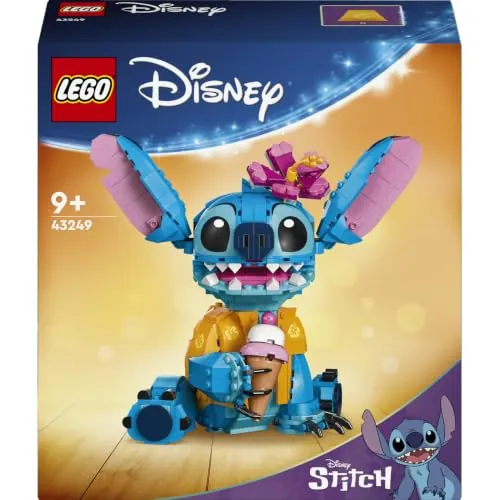 LEGO Disney Stitch 43249 | Juguetes para niños de 9+ años, figura articulada con cucurucho de helado y flor, regalo de cumpleaños, 730 piezas