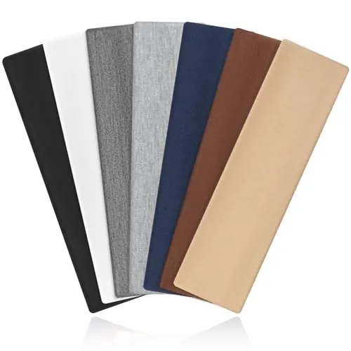 Tumurup Cinta Pelo Deporte, 7 Piezas Diadema Niña & Mujer Elástico Turbantes Absorber el Sudor Bandana de Pelo Transpirable Headband para Yoga Correr