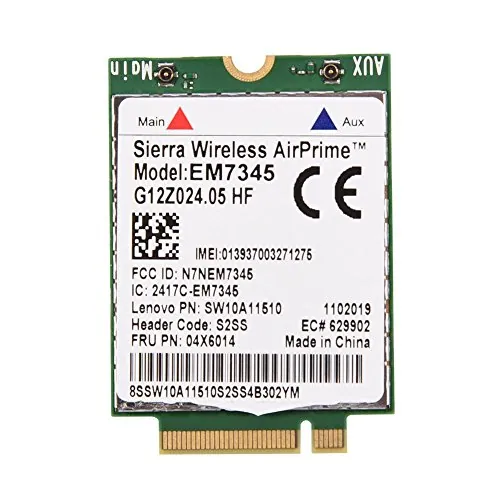 Topiky WWAN LTE Módulo 4G, EM7345 04X6014 4G LTE WWAN Módulo de tarjeta para Thinkpad X250 X1C W550 T450 X240 T440