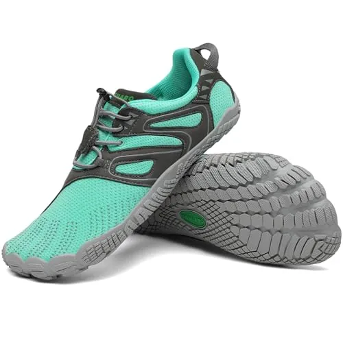 SAGUARO Vitality IV - Zapatos Barefoot Zapatillas Mujer Hombre Minimalistas Zapatillas de Barefoot Calzado para Wide Tox Box Azul,Gr.37