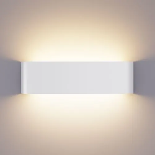 OOWOLF Conjunto de 1 pieza Apliques Pared interior LED 16W - Lámpara de Pared Luz Ajustable 3 Colores (3000K/4500K/6000K) para Salón, Dormitorio, Pasillo y Escalera