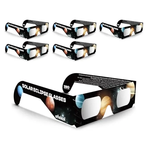 efekol Gafas Eclipse Solar Homologadas - Certificación CE y EN ISO 12312-2