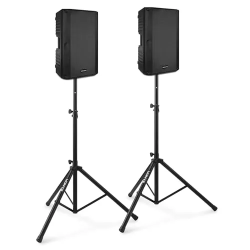 Vonyx VSA120S - Altavoz Activo Bluetooth USB 12" 800W Color Negro